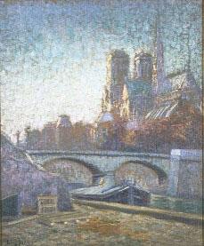 Louis Dewis Notre Dame oil painting picture